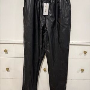 WeWoreWhat Vegan Leather Jogger